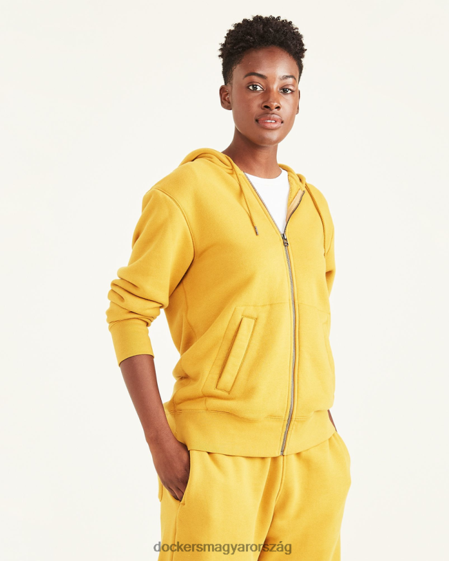Dockers férfiak Teljes cipzáras kapucnis, normál szabású P840P527 ruházat chai tea - narancs