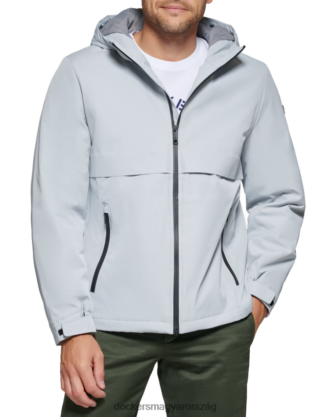 Dockers férfiak flex tech hegesztett karimás kapucnis pulóver P840P632 ruházat magas emelkedés - szürke