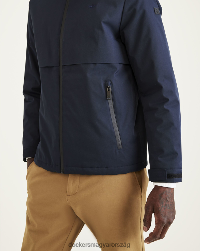 Dockers férfiak flex tech hegesztett karimás kapucnis pulóver P840P633 ruházat sötétkék blézer - kék