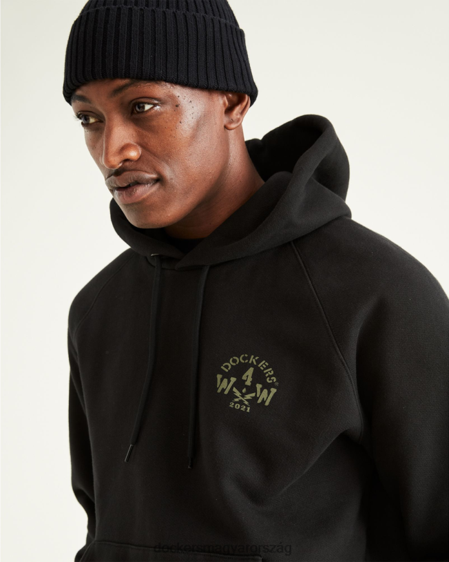 Dockers férfiak jon rose kollekció pop over kapucnis P840P329 ruházat gyönyörű fekete