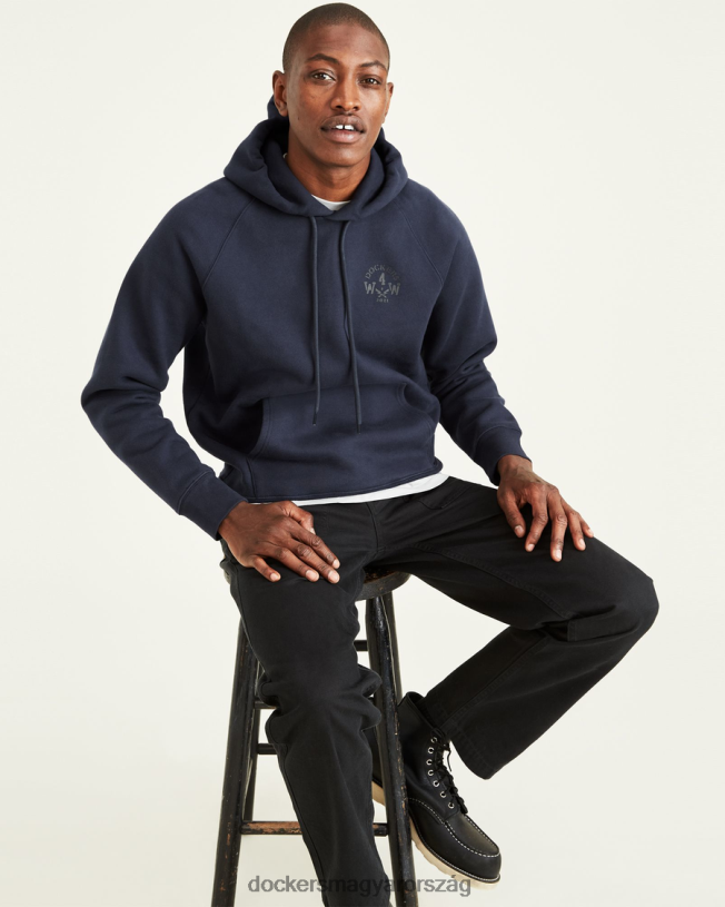 Dockers férfiak jon rose kollekció pop over kapucnis P840P815 ruházat sötétkék blézer - kék