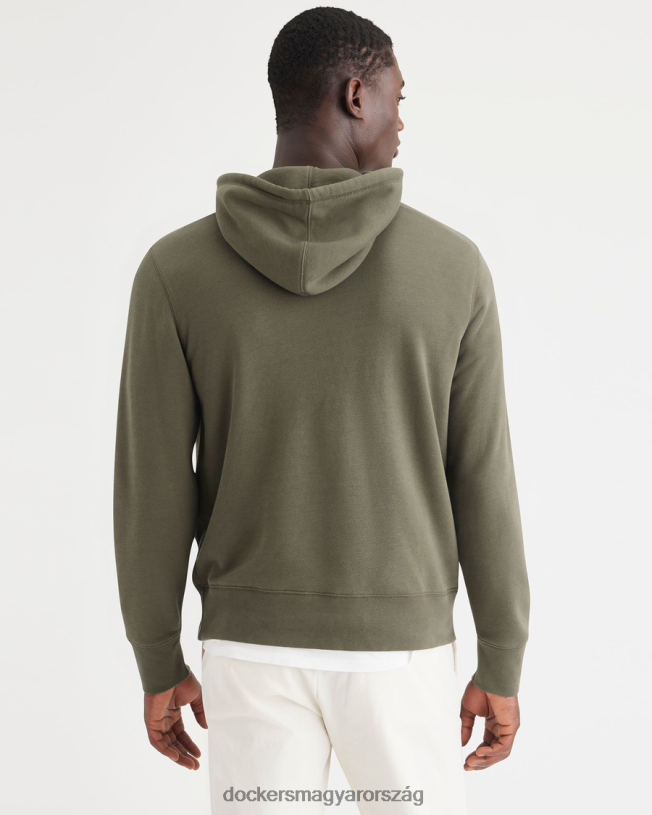 Dockers férfiak pulcsi, normál szabású P840P221 ruházat keki zöld