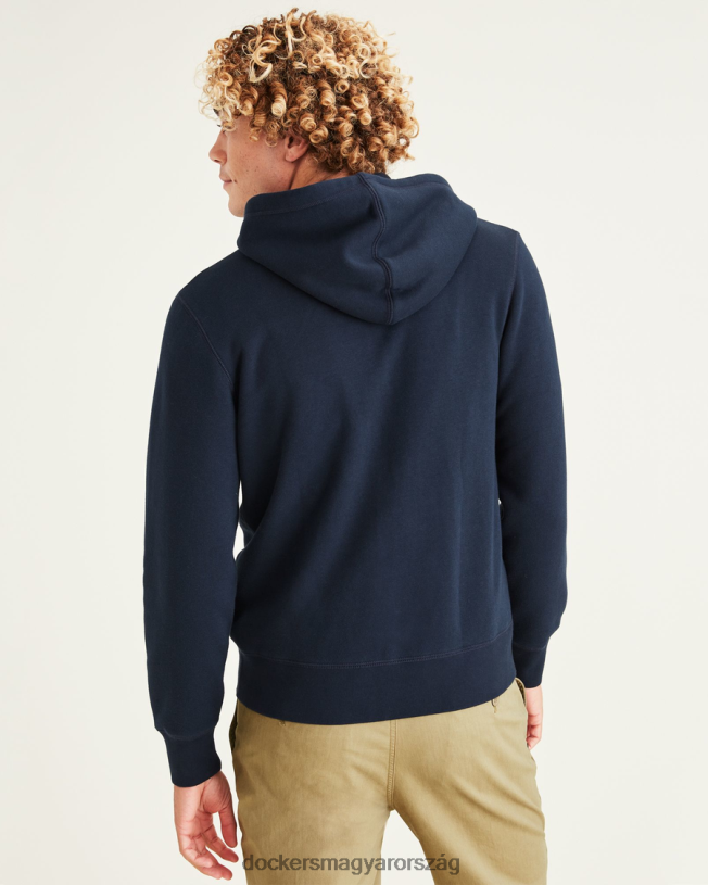 Dockers férfiak sport teljes cipzáras kapucnis, normál szabású P840P401 ruházat pembroke - kék