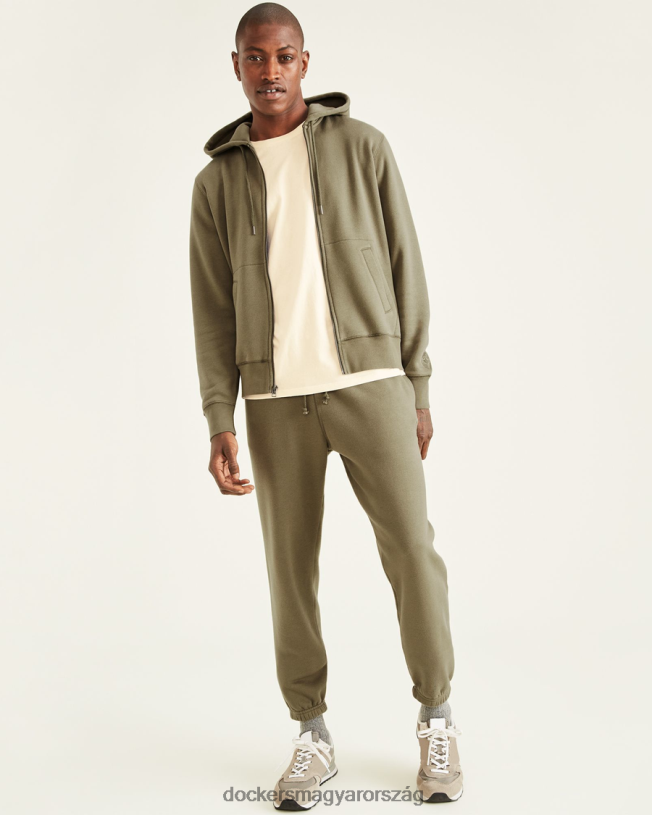 Dockers férfiak sport teljes cipzáras kapucnis, normál szabású P840P524 ruházat camo - zöld
