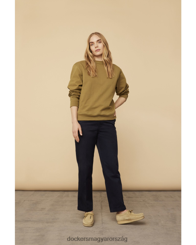 Dockers férfiak Az USA-ban készült, zúzott nyakú pulóver P840P307 ruházat nutria - zöld