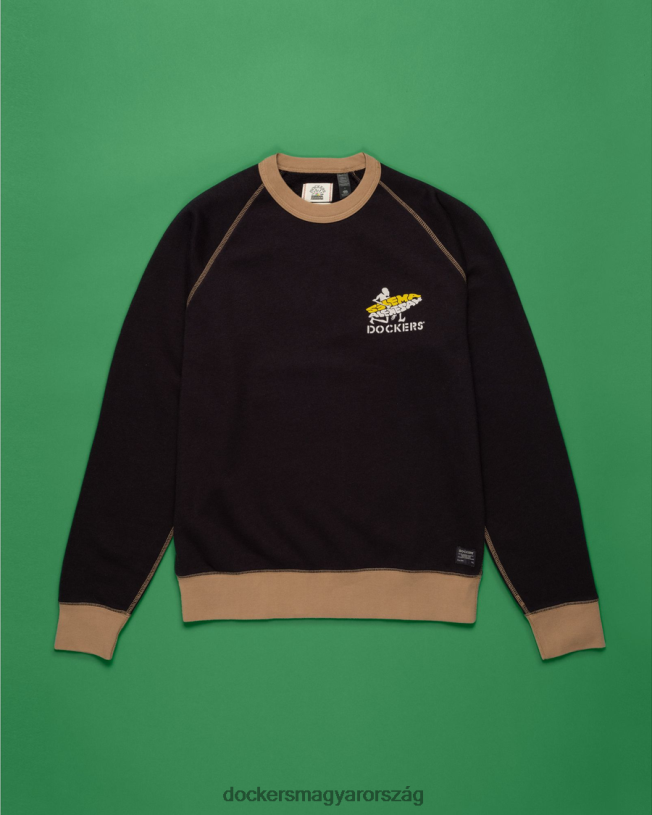 Dockers férfiak Selema Masekela pulóver P840P303 ruházat gyönyörű fekete
