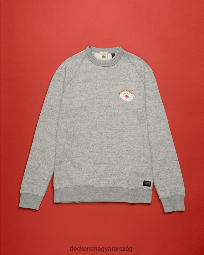 Dockers férfiak Selema Masekela pulóver P840P304 ruházat füstölgő hanga - szürke