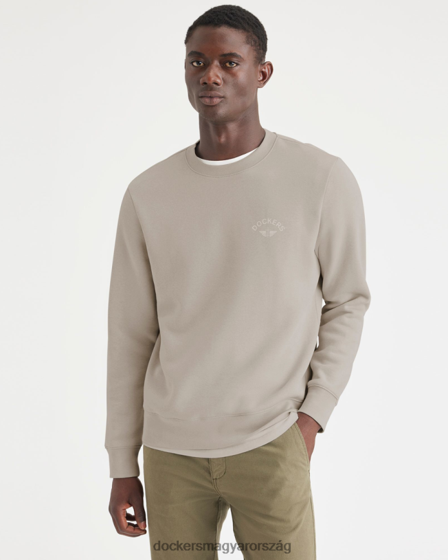 Dockers férfiak crewneck pulóver, normál szabású P840P313 ruházat kócsag - fehér