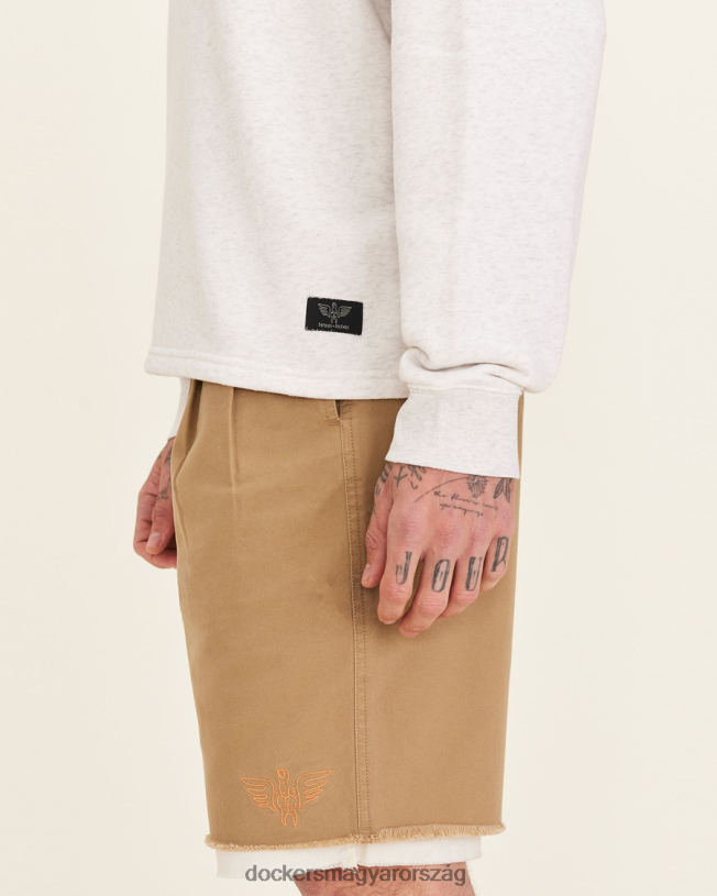 Dockers férfiak dandois mockneck pulóver P840P348 ruházat világos hangaszürke