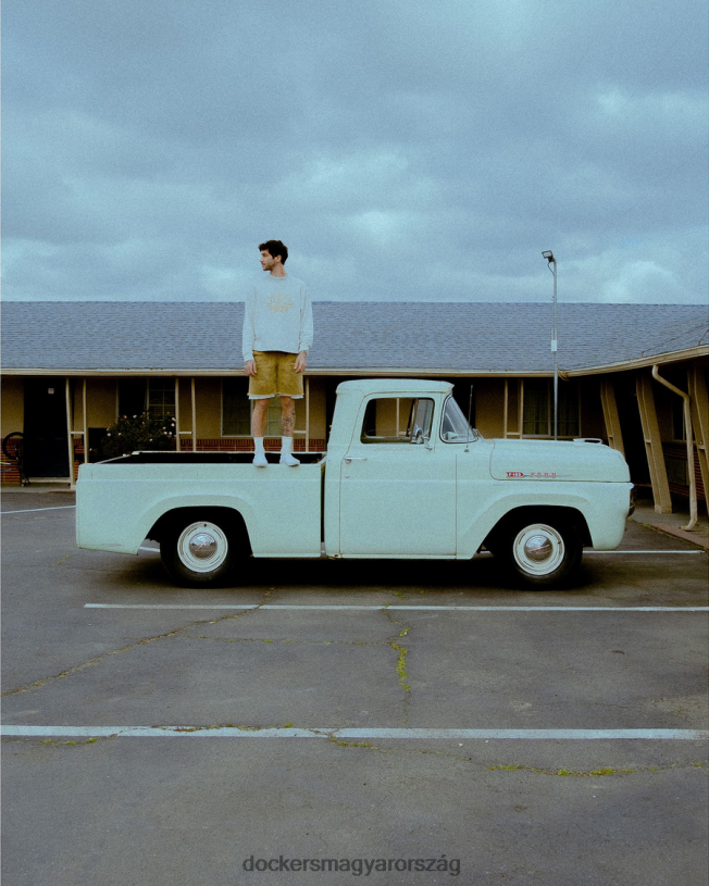 Dockers férfiak dandois mockneck pulóver P840P348 ruházat világos hangaszürke