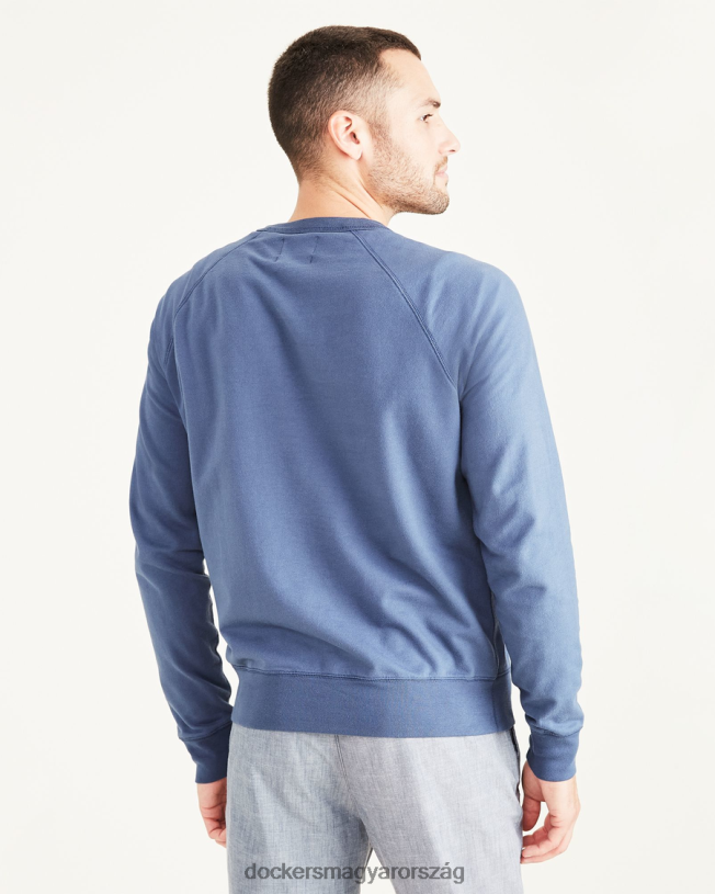 Dockers férfiak eredeti crewneck pulóver, normál szabású P840P640 ruházat vintage indigó - kék
