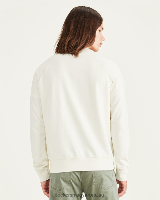 Dockers férfiak eredeti crewneck pulóver, normál szabású P840P642 ruházat kócsag - fehér