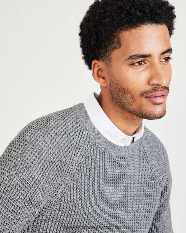 Dockers férfiak húzott nyakú pulóver, normál szabású P840P648 ruházat füstölgő hanga - szürke