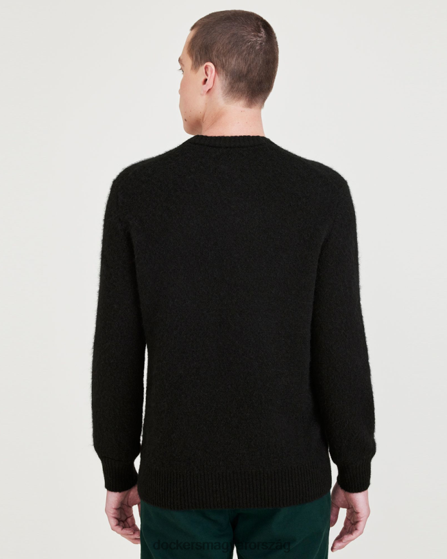 Dockers férfiak kézműves pulóver, normál szabású P840P517 ruházat fekete