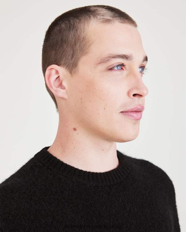 Dockers férfiak kézműves pulóver, normál szabású P840P517 ruházat fekete