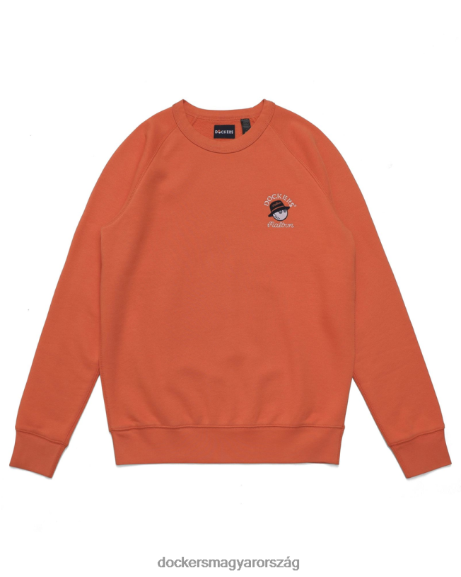 Dockers férfiak malbon eredeti crewneck pulóver, normál szabású P840P439 ruházat poros agyag - vörös