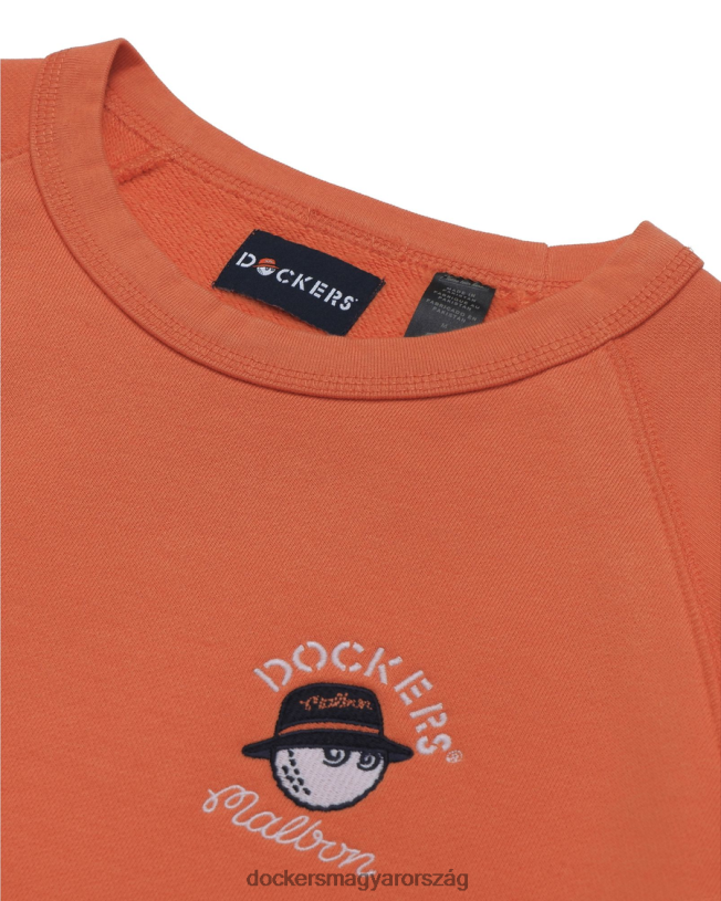 Dockers férfiak malbon eredeti crewneck pulóver, normál szabású P840P439 ruházat poros agyag - vörös