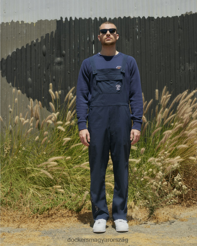 Dockers férfiak malbon eredeti crewneck pulóver, normál szabású P840P440 ruházat sötétkék blézer - kék