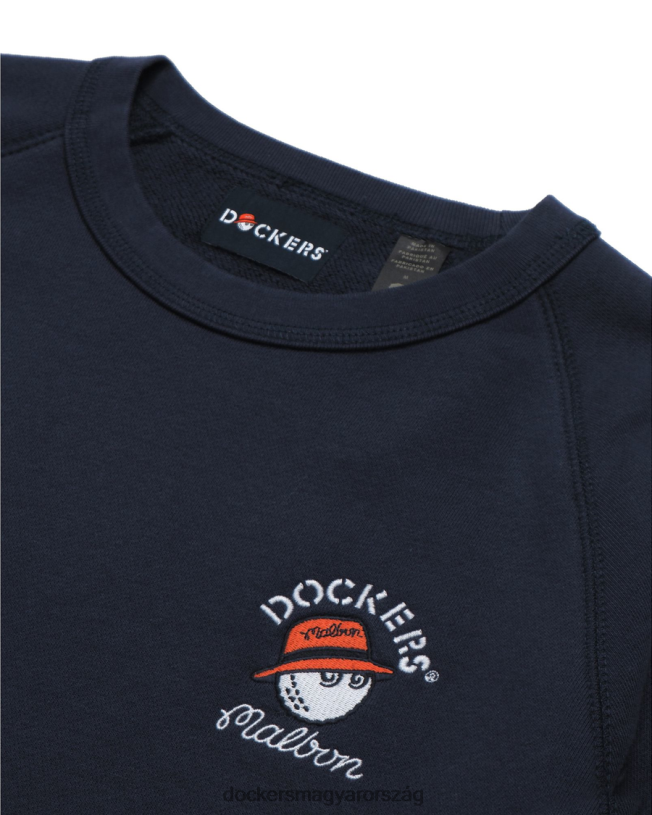 Dockers férfiak malbon eredeti crewneck pulóver, normál szabású P840P440 ruházat sötétkék blézer - kék
