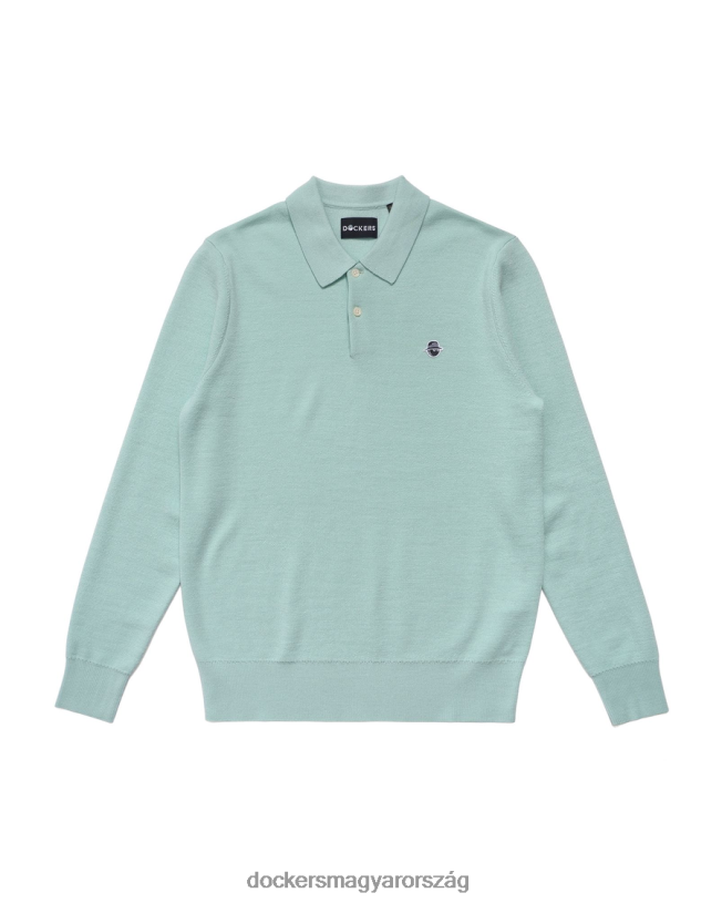 Dockers férfiak malbon pulóver póló, normál szabású P840P406 ruházat jeges reggel - fehér