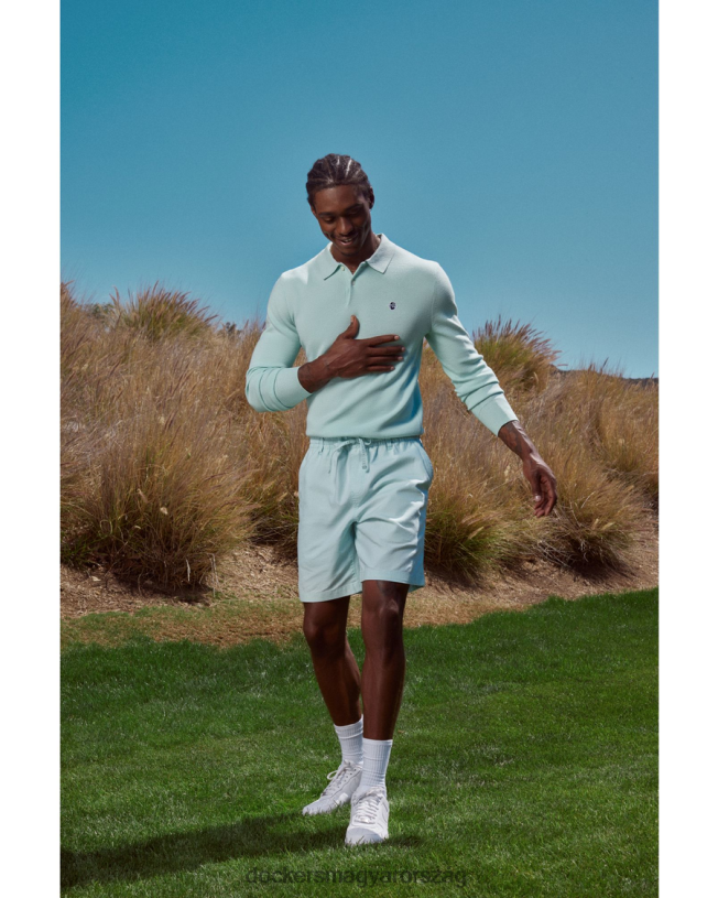 Dockers férfiak malbon pulóver póló, normál szabású P840P406 ruházat jeges reggel - fehér