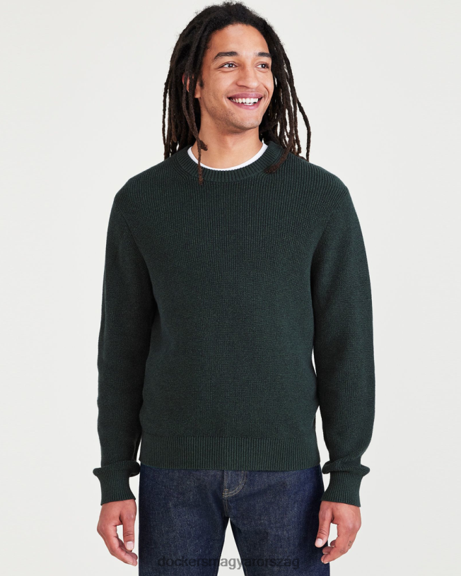 Dockers férfiak pulóver, normál szabású P840P159 ruházat highland twist sötétkék blézer - zöld
