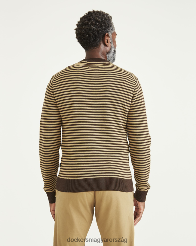 Dockers férfiak pulóver, normál szabású P840P604 ruházat betakarítás arany - barna