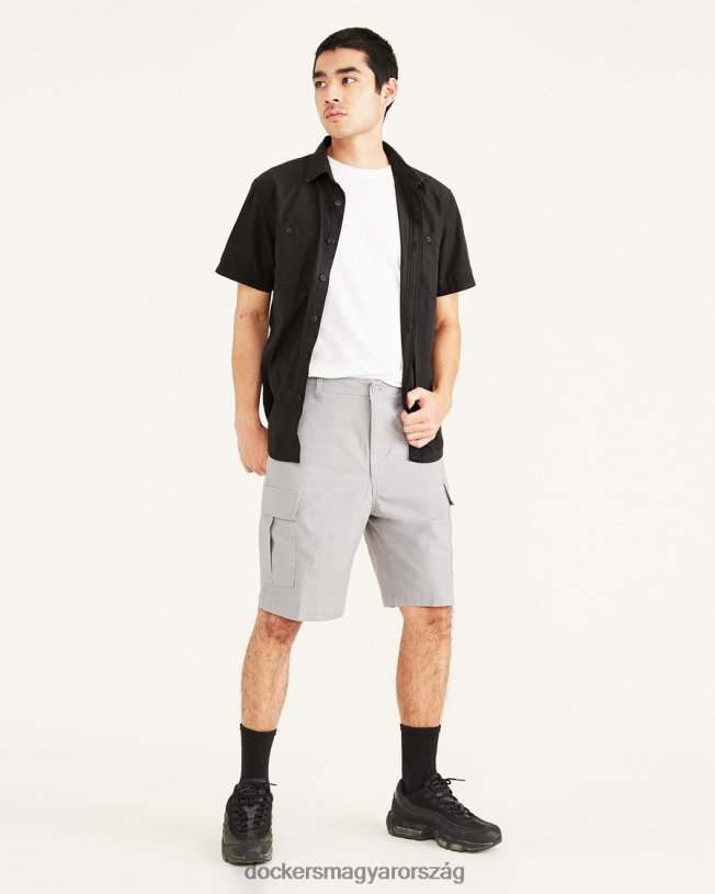 Dockers férfiak cargo 9"-es, klasszikus szabású rövidnadrág P840P826 ruházat cápabőr - szürke