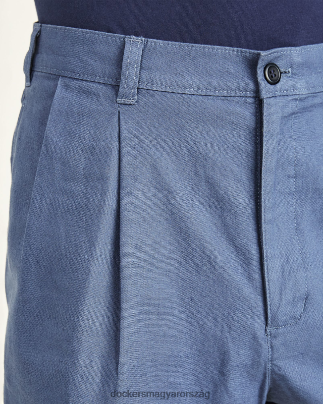 Dockers férfiak eredeti rövidnadrág, redőzött P840P796 ruházat vintage indigó - kék