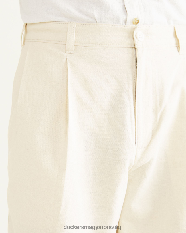 Dockers férfiak eredeti rövidnadrág, redőzött P840P797 ruházat kócsag - fehér