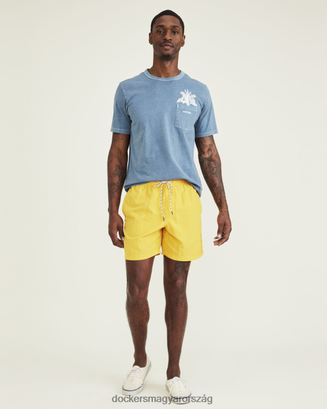 Dockers férfiak monterey 7" úszónadrág P840P250 ruházat arany - sárga
