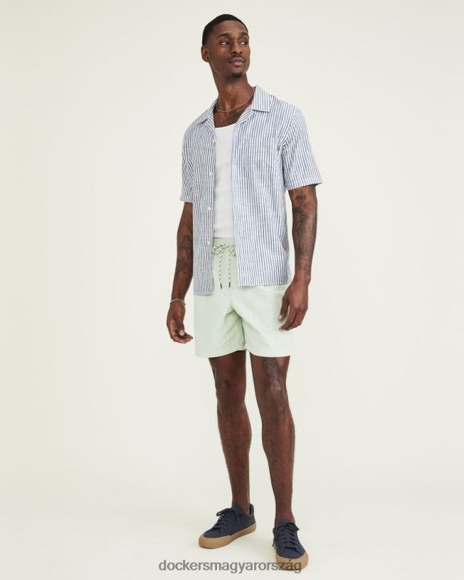 Dockers férfiak monterey 7" úszónadrág P840P251 ruházat tengeri hab - zöld