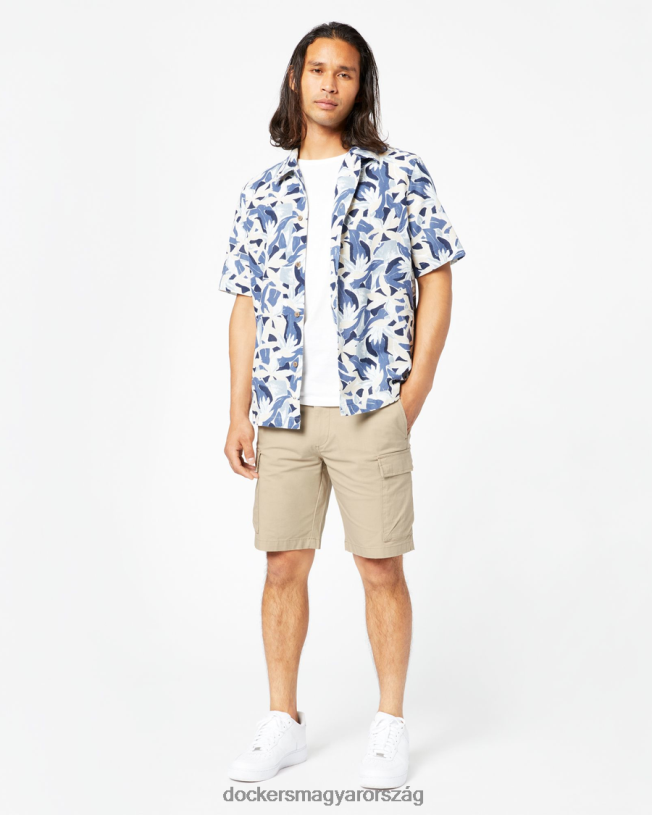 Dockers férfiak smart 360 tech cargo 9" rövidnadrág (nagy és magas) P840P484 ruházat taupe homok - barna