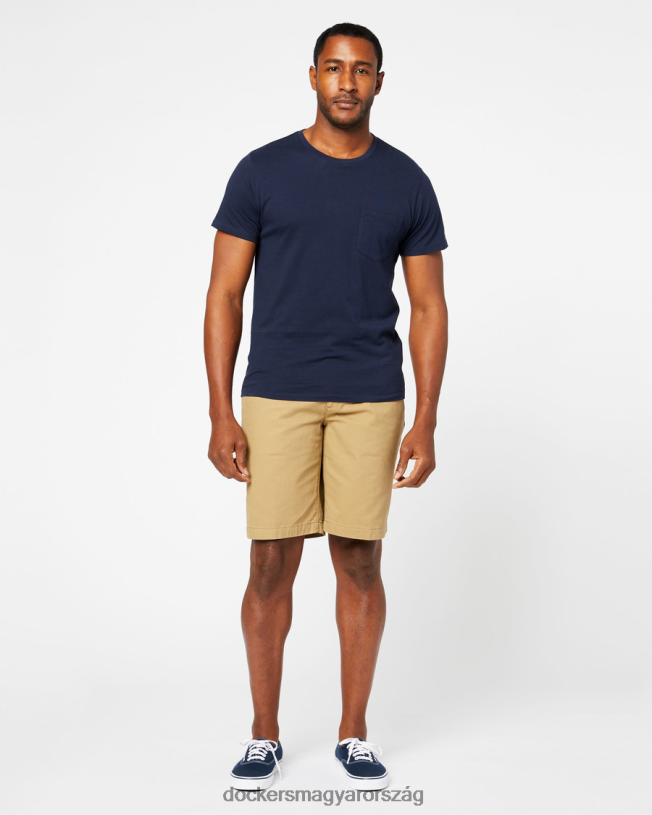 Dockers férfiak tökéletes 8"-os rövidnadrág P840P225 ruházat új brit khaki