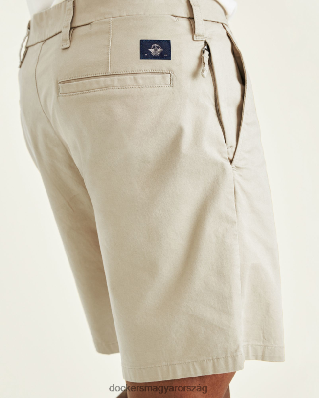 Dockers férfiak végső 9,5"-os rövidnadrág, egyenes szabású P840P104 ruházat porcelán khaki - cser