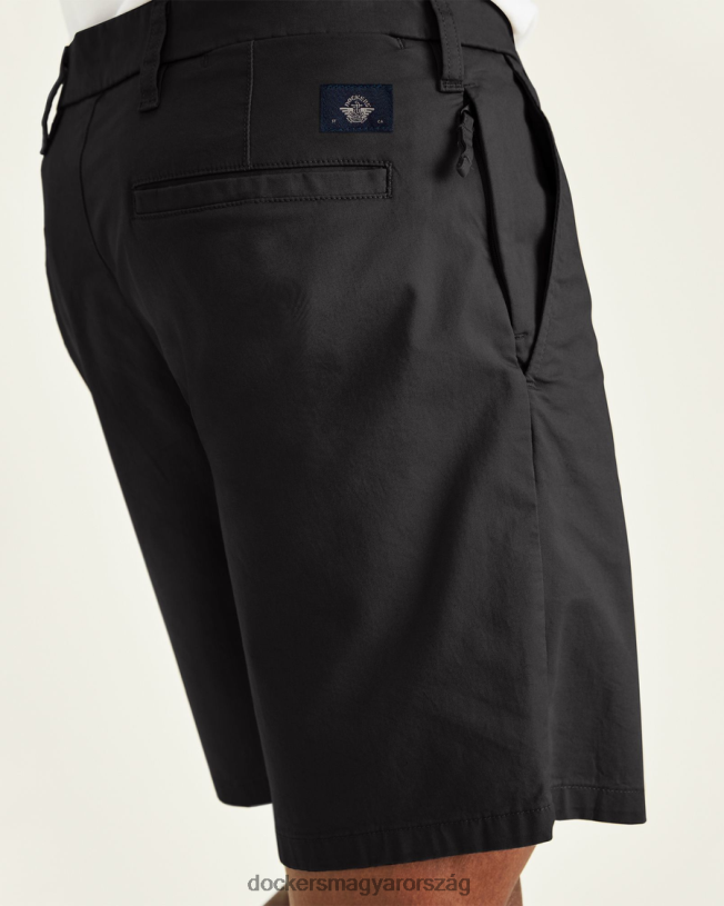Dockers férfiak végső 9,5"-os rövidnadrág, egyenes szabású P840P106 ruházat fekete