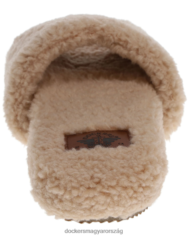 Dockers nők luxe sherpa egysávos csúszda P840P1207 cipő zabpehely - tan