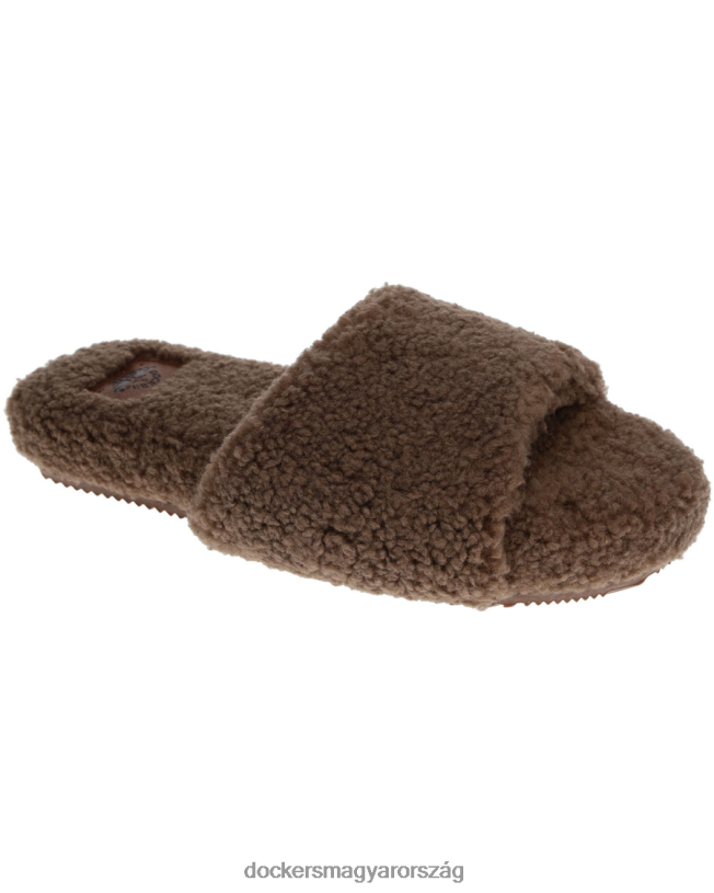 Dockers nők luxe sherpa egysávos csúszda P840P1208 cipő zabpehely - barna