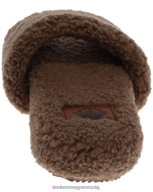 Dockers nők luxe sherpa egysávos csúszda P840P1208 cipő zabpehely - barna