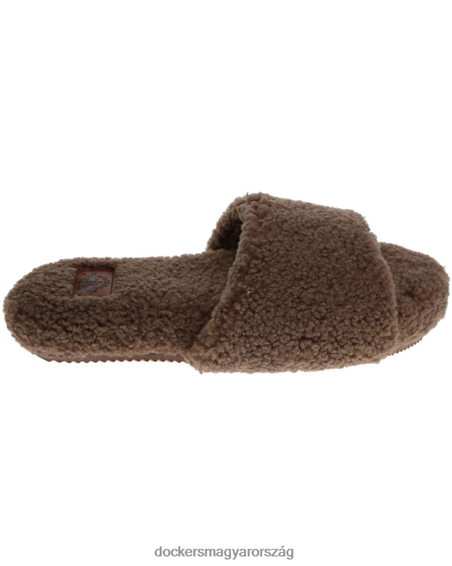 Dockers nők luxe sherpa egysávos csúszda P840P1208 cipő zabpehely - barna