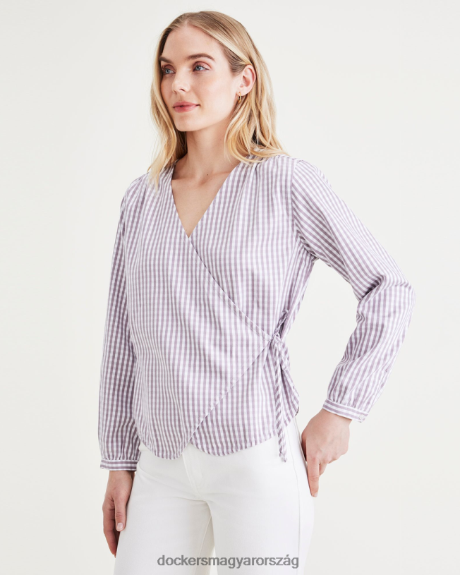 Dockers nők bundás blúz, normál szabású P840P1224 ruházat lila galamb - lila