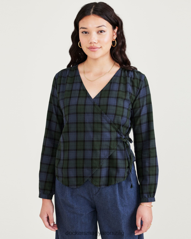 Dockers nők bundás blúz, normál szabású P840P1227 ruházat monclair sötétkék blézer - kék