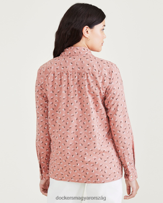 Dockers nők kedvenc gombos ing, normál szabású P840P1248 ruházat cél kócsag - rózsaszín