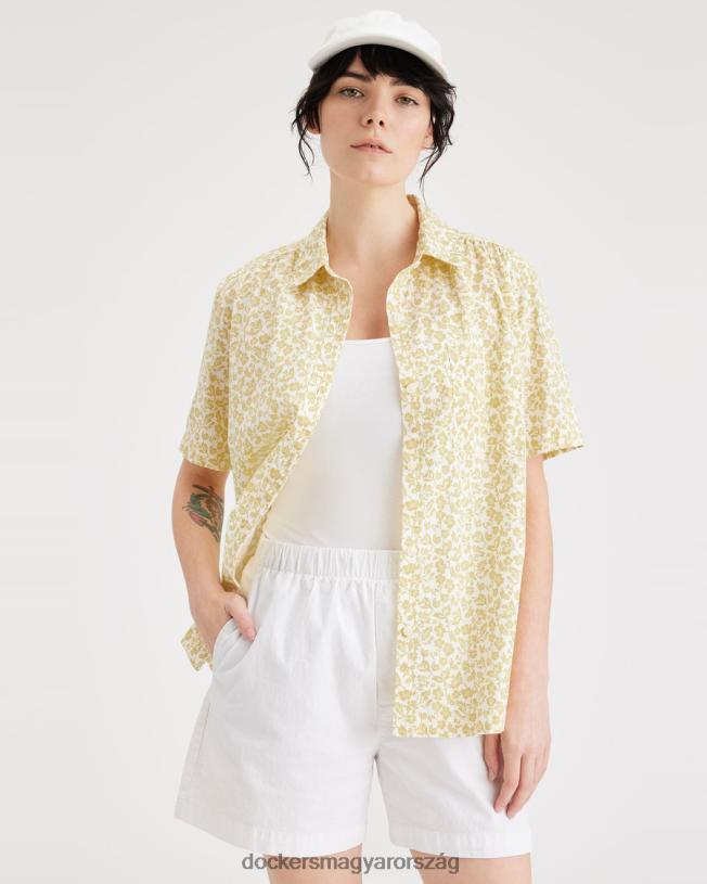 Dockers nők kedvenc gombos, szabályos szabású P840P1125 ruházat ananász szelet - sárga