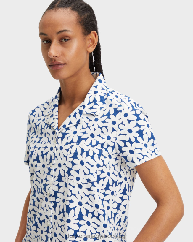 Dockers nők tábori galléros ing, normál szabású P840P1330 ruházat óceánra néző - kék