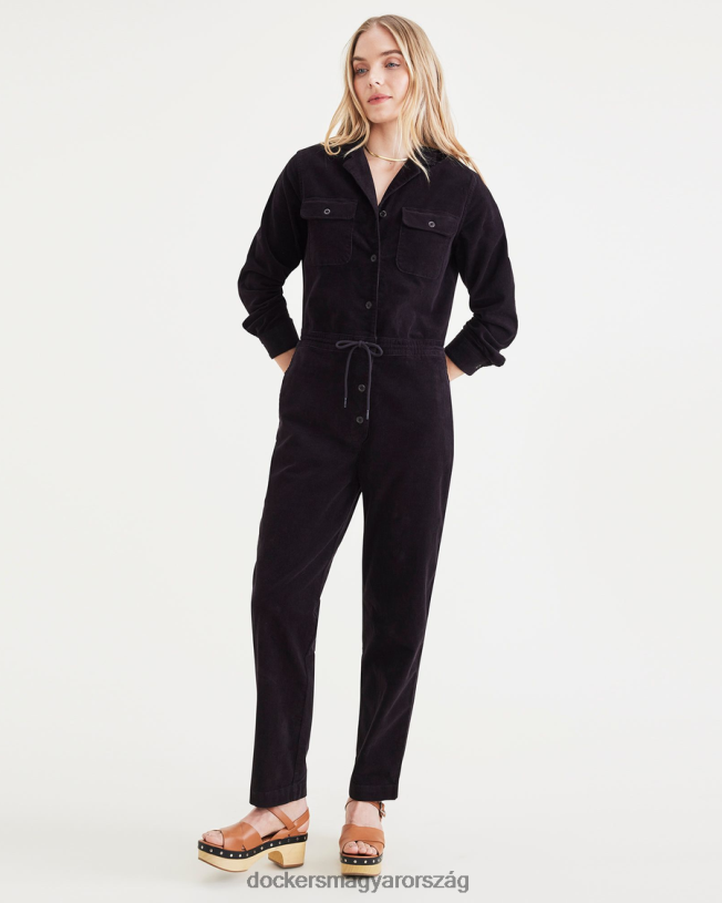 Dockers nők jumpsuit P840P1340 ruházat fekete bab - fekete