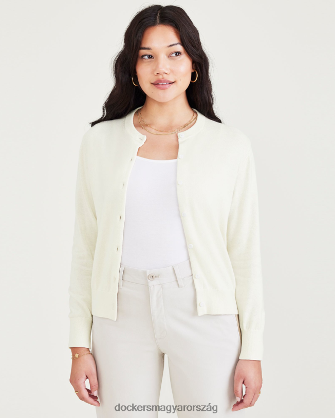 Dockers nők kardigán, normál szabású P840P1149 ruházat kócsag - fehér