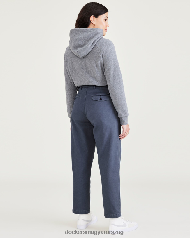 Dockers nők eredeti khaki, redőzött, magas derekú, elvékonyodó fazon P840P1304 ruházat kék fúzió - kék