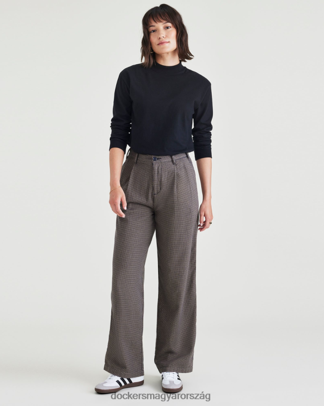 Dockers nők eredeti khaki, redőzött, magasan széles fazonú P840P1216 ruházat blues zerge sötétkék blézer - kék