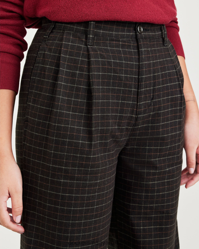 Dockers nők eredeti khaki, redőzött, magasan széles fazonú P840P1217 ruházat fekete bab - fekete